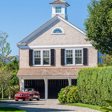 Historic Hamblin House – Shingle Style 3-car Garage with Eagle Weathervane -Cust