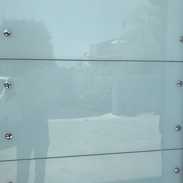 Hollywood Hills custom commercial glass roll up garage doors
