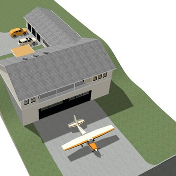 HOUSE ON A AIRPORT RUNWAY