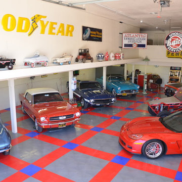 Huge Home Garage with Racedeck Garage Flooring -