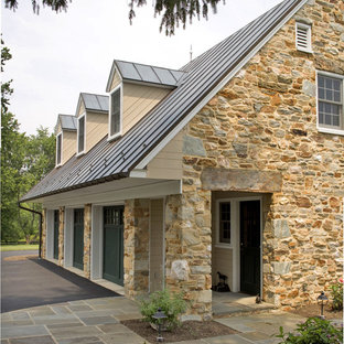 Large elegant detached three-car garage photo in Baltimore