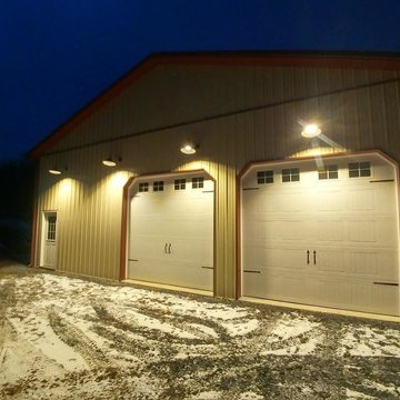 Integrated LED Gooseneck Barn Light Fixtures