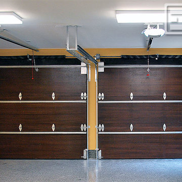 Interior View of Dynamic Custom Garage Doors Installed in a Santa Barbara Home!