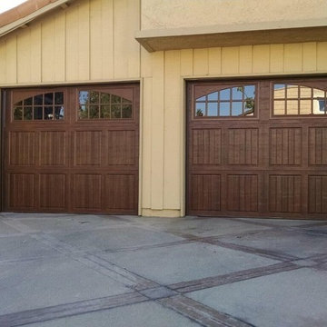 Lake Forest Walnut Garage Doors