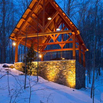 Lakeside Timber Frame Home and Pavilions
