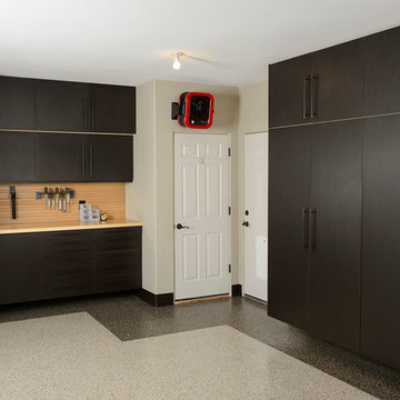 Maximized Garage Space with Vertical Cabinets