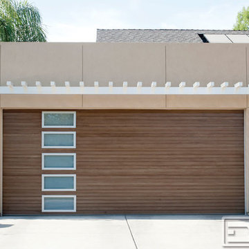 Modern Garage Doors, Custom Designed and Handrafted for a Customized Modern Home