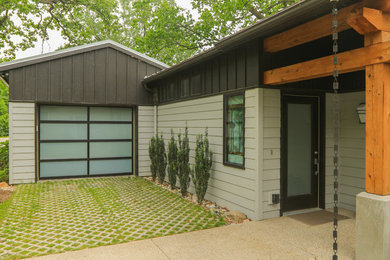 Inspiration for a modern garage remodel in Other