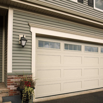 Modern Residential Garage Door Installation-Shaker Style Door