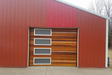 Example of a minimalist garage design in Minneapolis
