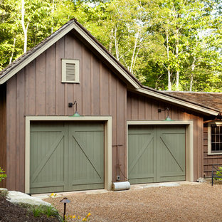 Garage - rustic garage idea in Atlanta