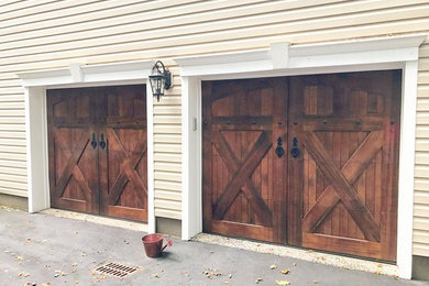 Inspiration for a medium sized traditional attached double garage in New York.