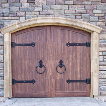 Old World Custom Wood Garage Door
