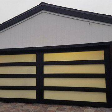 Orange County, CA Modern Glass Garage Door in a Custom Size, Color & Glass Optio