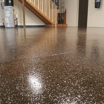 Our typical flake broadcast epoxy floor coatings