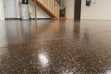 Our typical flake broadcast epoxy floor coatings