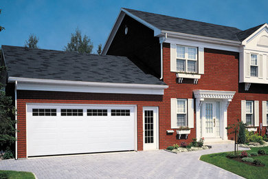 Photo of a medium sized attached double garage in Baltimore.