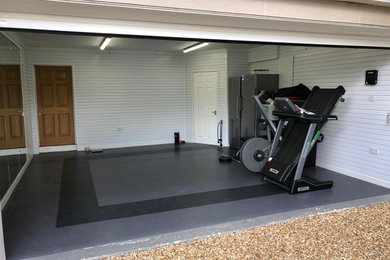 This is an example of a modern garage in Surrey.