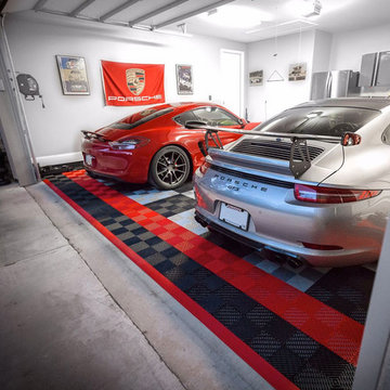 RaceDeck Garage Floor - Home Garage for the Porsche Lover