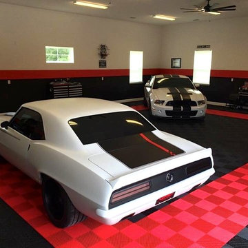 RaceDeck® Garage Floor Home Garage - Hotrod theme