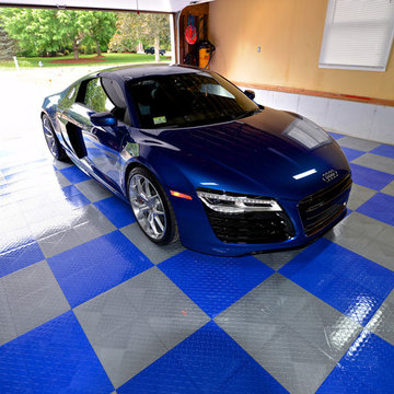 RaceDeck® Garage Flooring- Audi R8 Home Garage