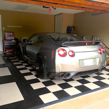 RaceDeck® Garage Flooring System For This Cool Home Garage - GTR
