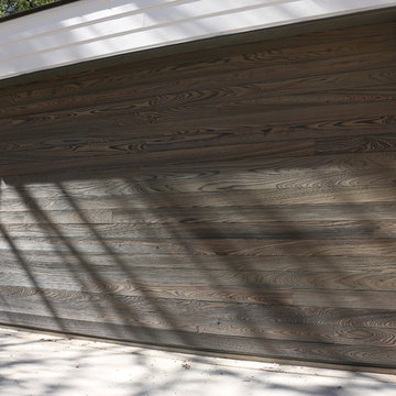 Real wood overhead garage doors