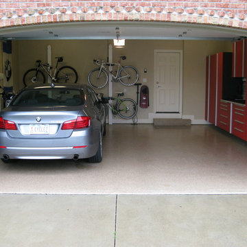 Red Garage Cabinets