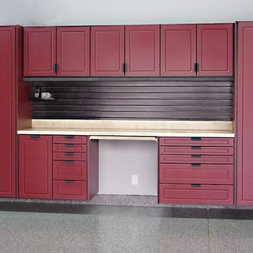 Red Garage Storage Cabinets
