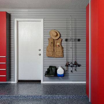 Red Powder Coated Garage Peoria, AZ