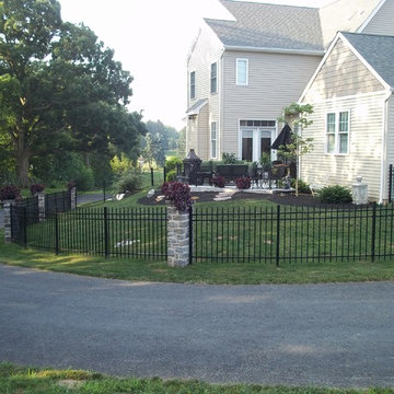 Regis Residential Black Aluminum Fence