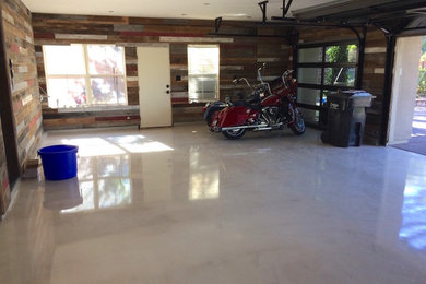 Garage - traditional two-car garage idea in San Diego