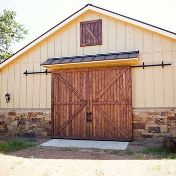 Rustic Elegance Custom Home  - Outdoor Living & Family Room