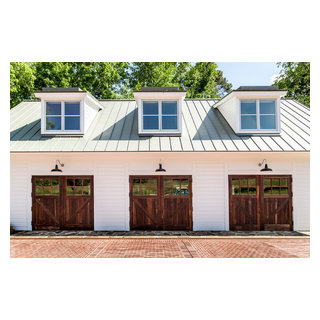 Sall Exterior Garage Doors - Farmhouse - Garage - Raleigh - by Eidolon  Designs | Houzz
