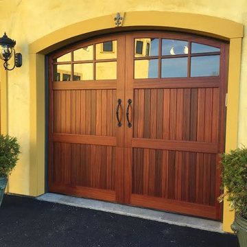 Sapele Mahogany garage doors