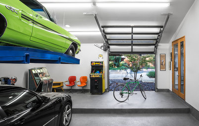 Visto su Houzz: Idee per Arredare il Garage in Modo Spettacolare