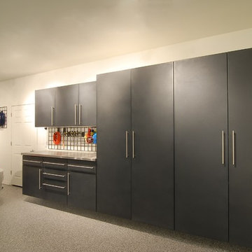 Sleek Cabinets for Garage Organization