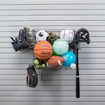 Sporting Equipment Storage for Custom Slat Wall