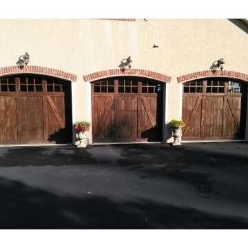 Strip and Stain Garage Doors and Paint Shutters