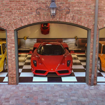 Supercar Home Garage - Floored with RACEDECK® Garage Tiles s