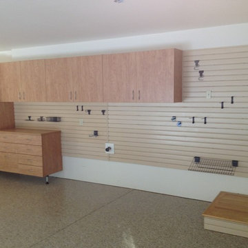 Tailored Living Garage Cabinets and Slatwall