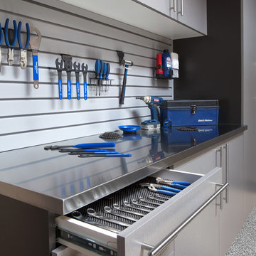 Tall Silver Cabinets