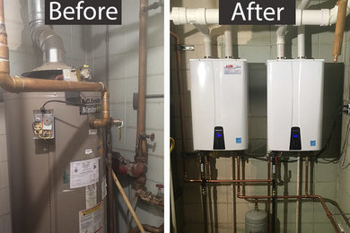 Tankless Water Heater Before and After - Springdale, AR