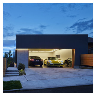 Tesla Garage - Minimalistisch - Garage - Seattle - von chadbourne + doss  architects