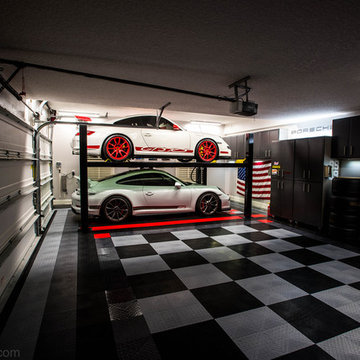 The Ultimate Home Garage , Floored With RaceDeck Garage Flooring