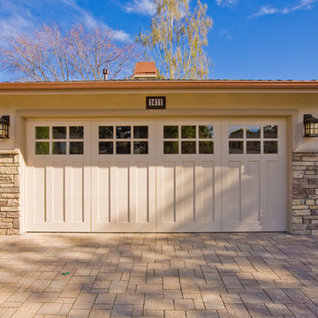 Traditional  Carriage House Garage Door on Ranch Home