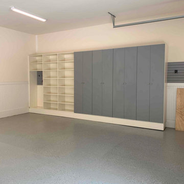 Two-Toned Garage Cabinets