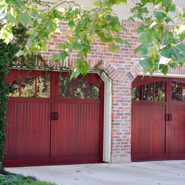 Upgraded Wood Doors in a Carriage Style by Cowart Door System