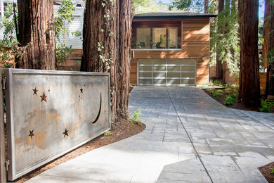 Inspiration for a modern garage remodel in San Francisco