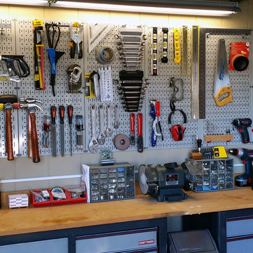 Wall Control Gray Garage Pegboard for Tool Storage